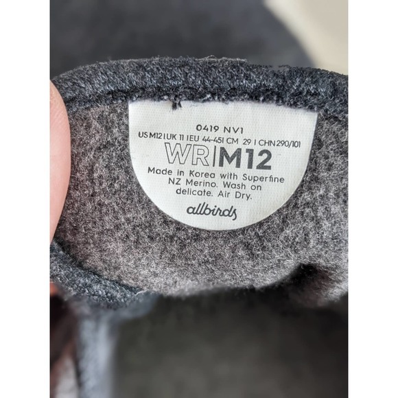Allbirds MR/M12 Men's Wool runners in Gray - Picture 7 of 7
